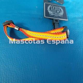 SAN DIMAS Collar Nylon Majestic 10mm Naranja/Amarillo - Imagen 1